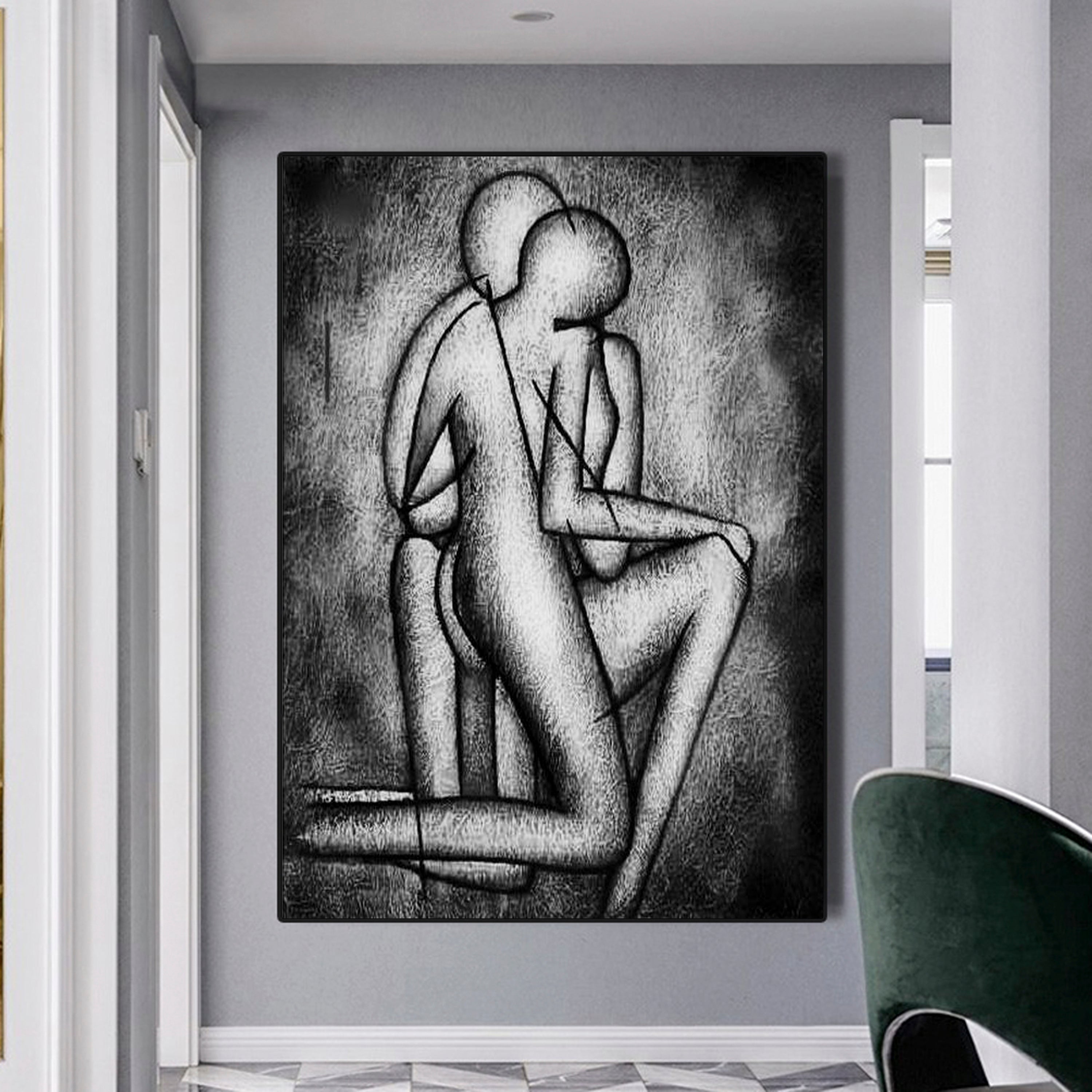 Figures in the Dark Painting