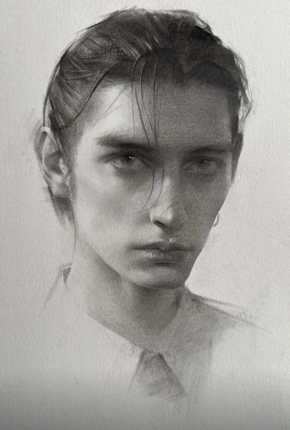 Custom Charcoal Portrait | Dramatic Hand-Drawn Sketch from Your Photo