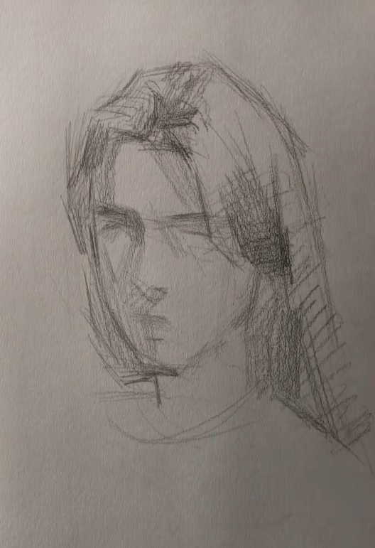Custom Expressive Pencil Sketch Portrait | Loose Hand-Drawn from Your Photo