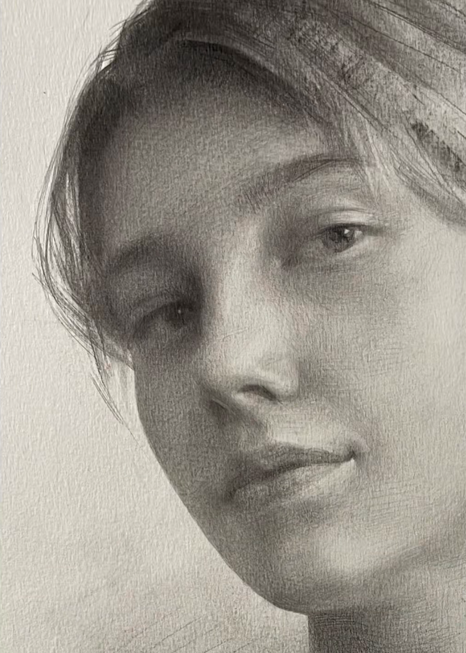 Custom graphite pencil portrait from photo - gallery image 8