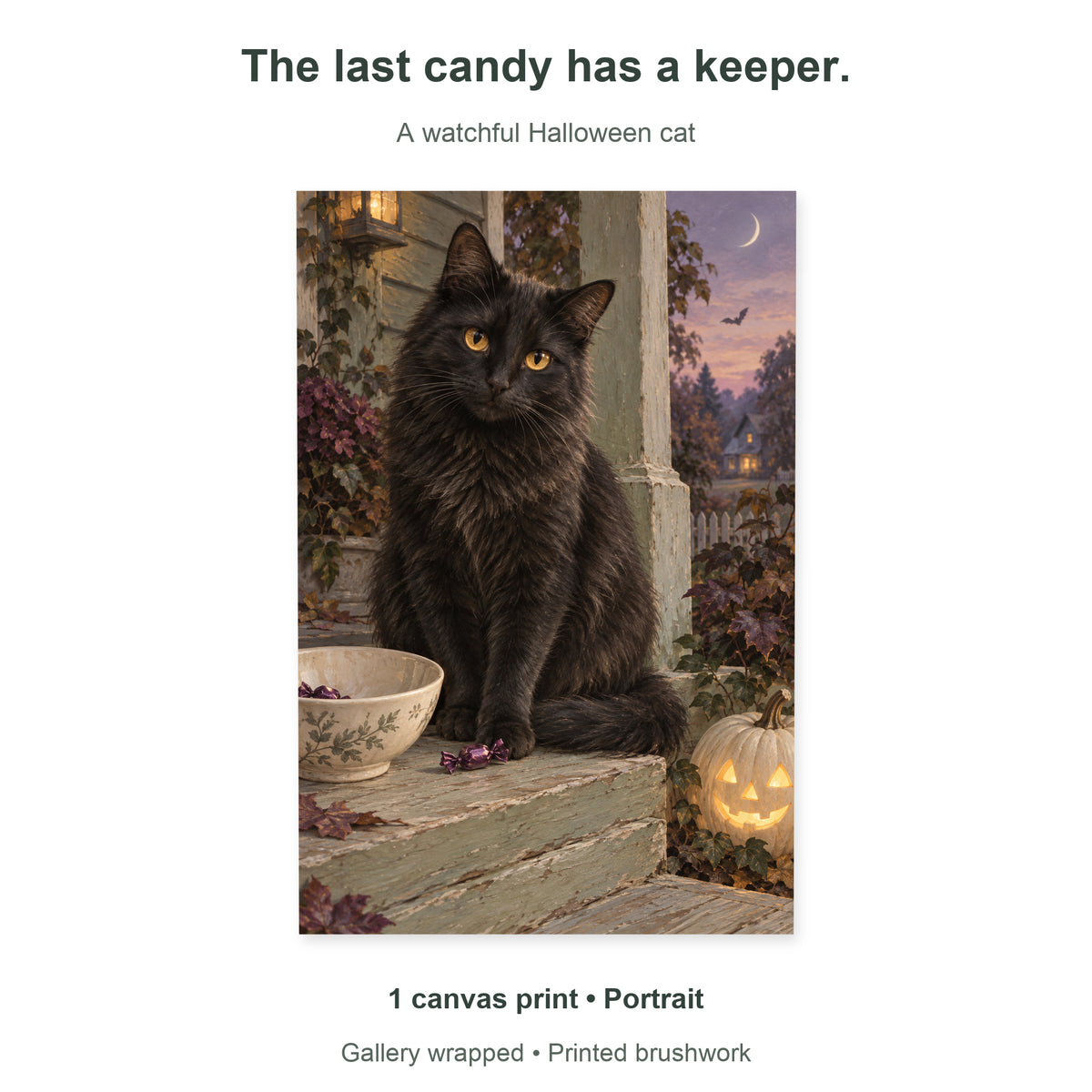 Black Cat & the Last Candy — design overview of the black cat and last piece of candy — image 10