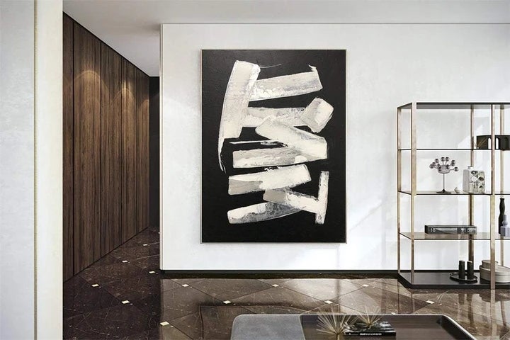 White Stripes Painting