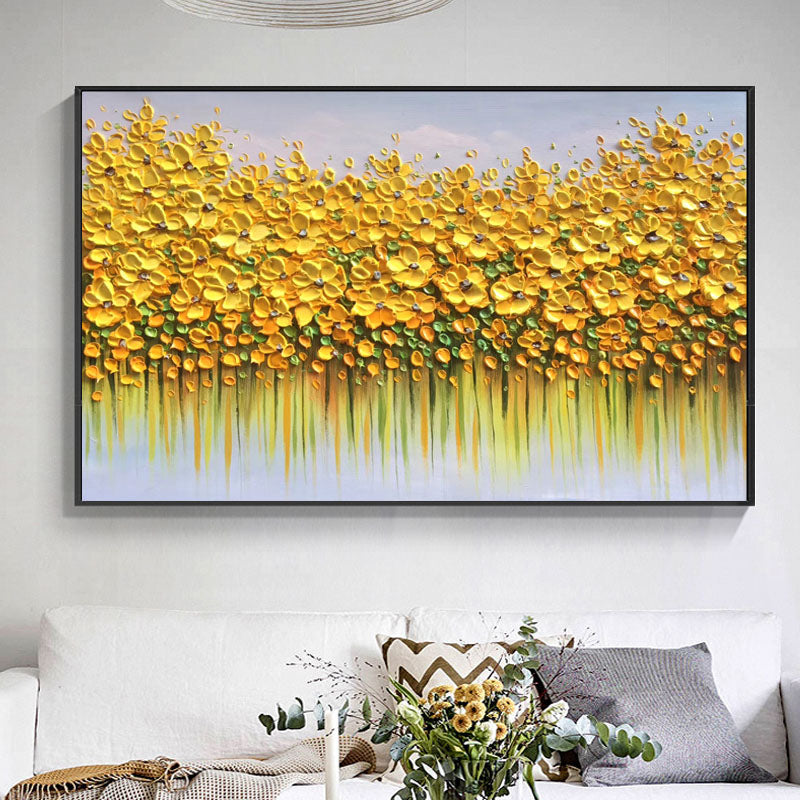 Golden Lilies Painting