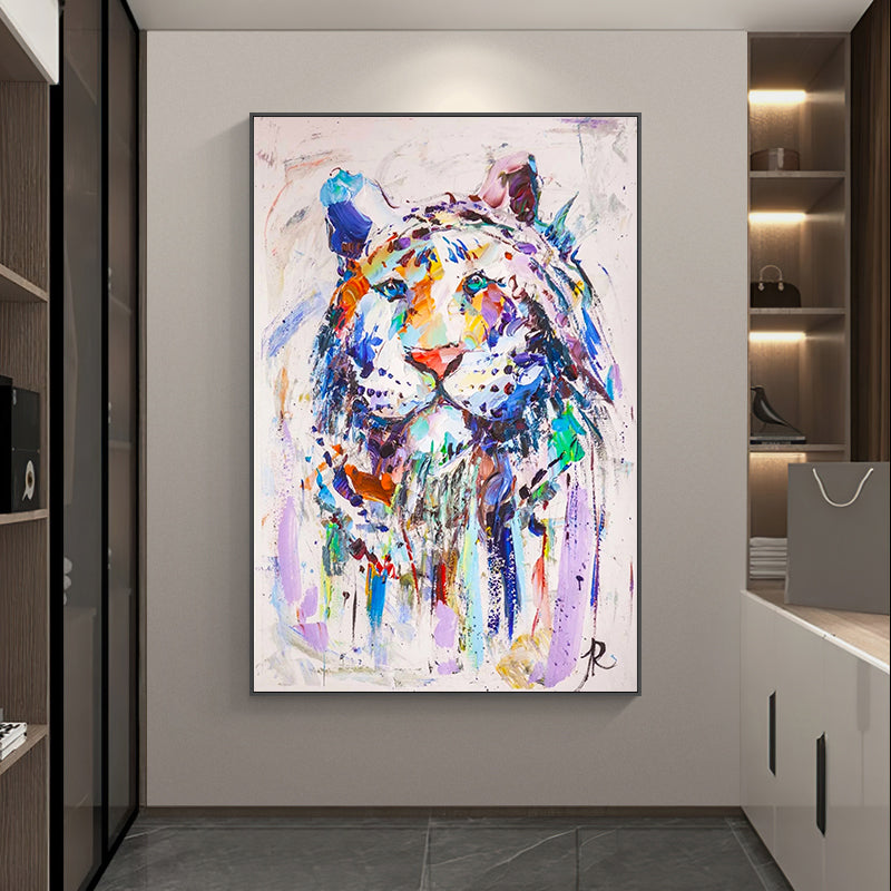 The Colored Tiger Painting