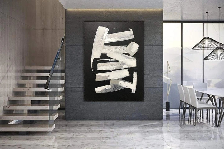 White Stripes Painting