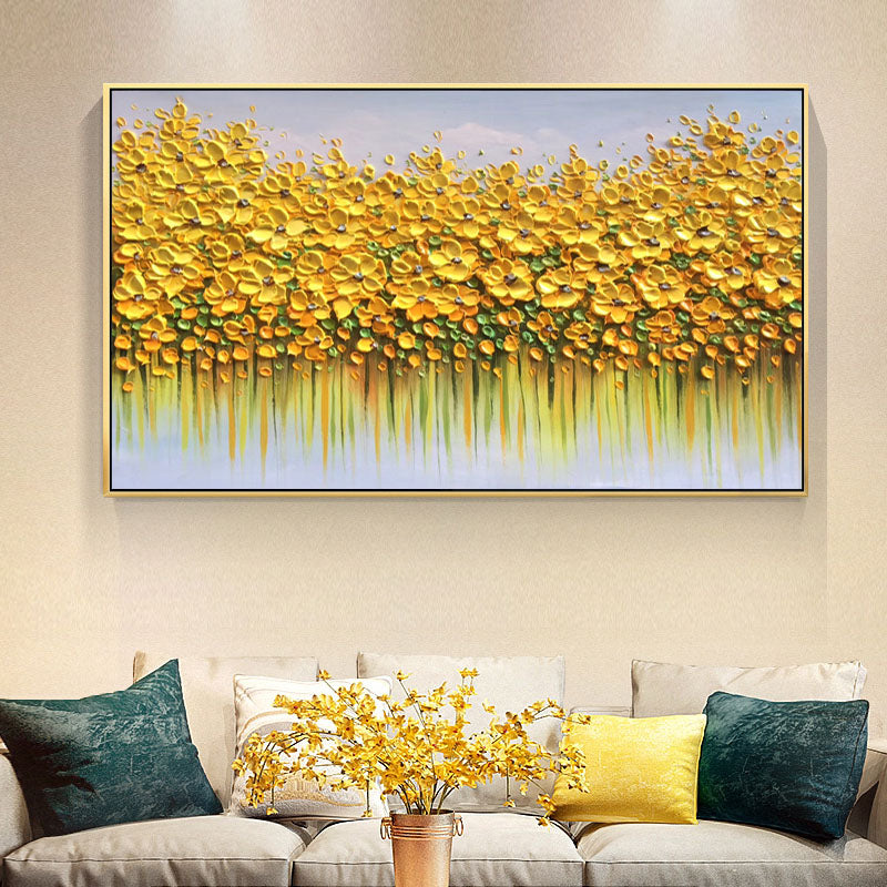 Golden Lilies Painting