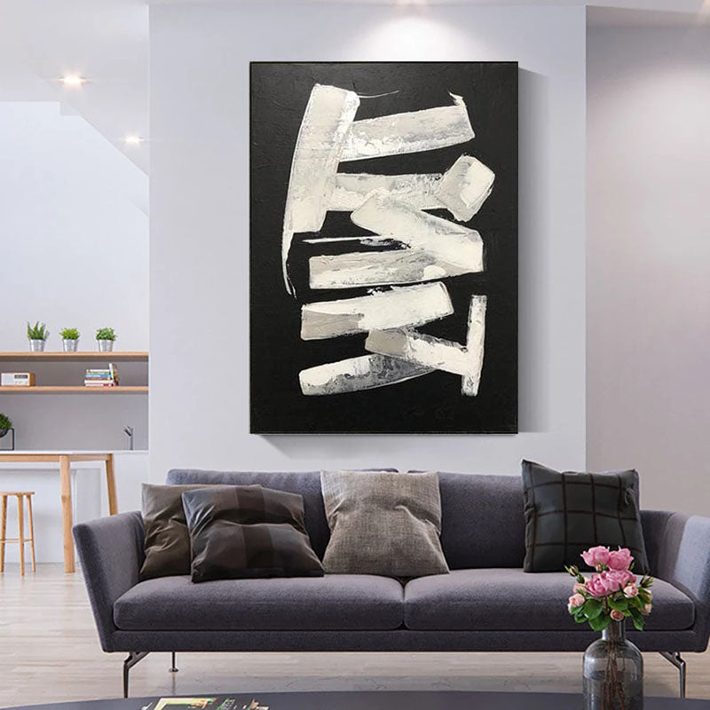 White Stripes Painting