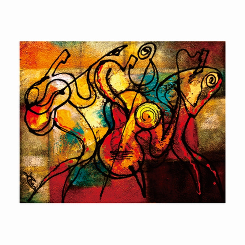 Abstract Musicians Painting