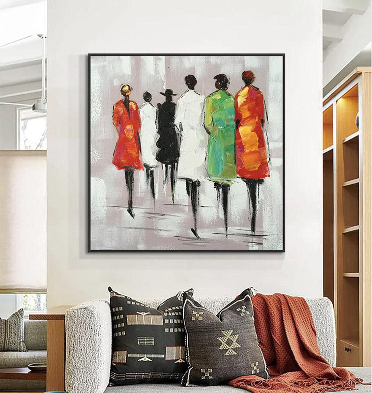 Mysterious Figures Painting