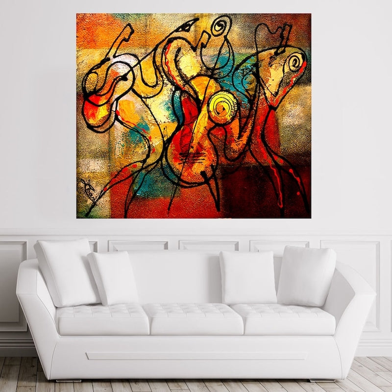 Abstract Musicians Painting