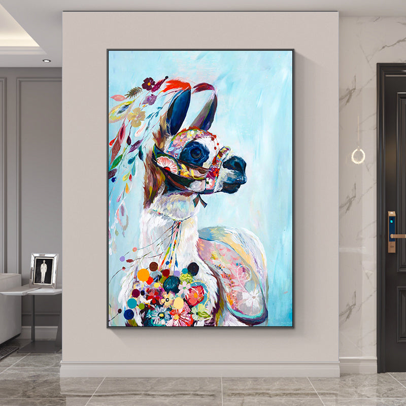 The Colored Lama Painting