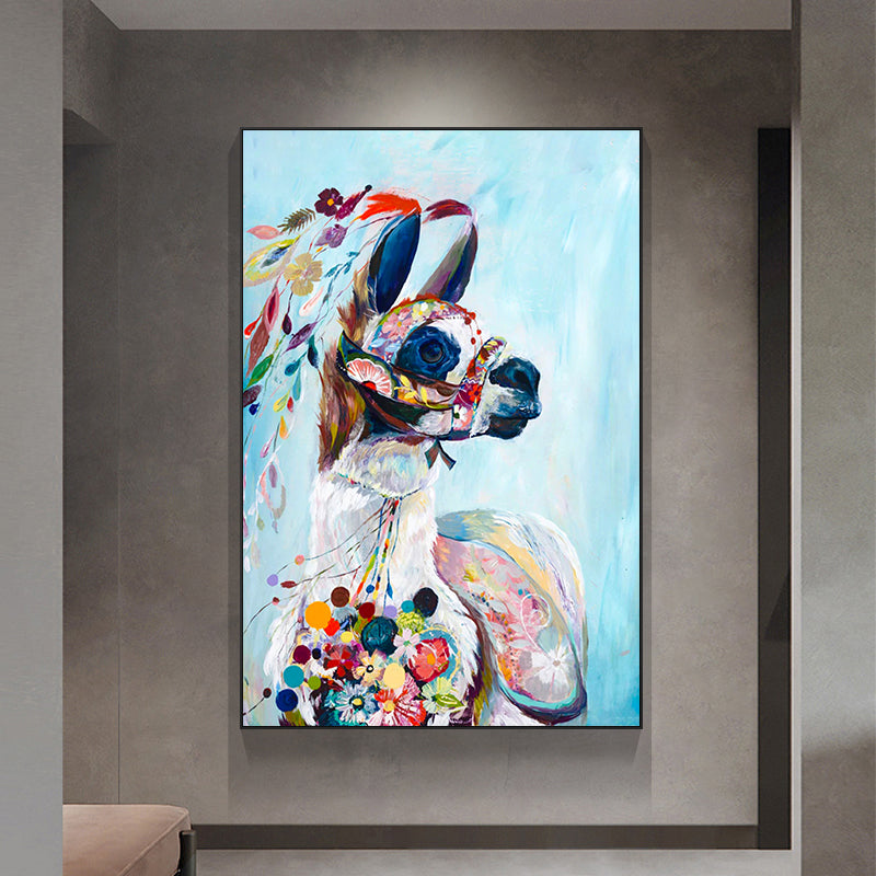 The Colored Lama Painting