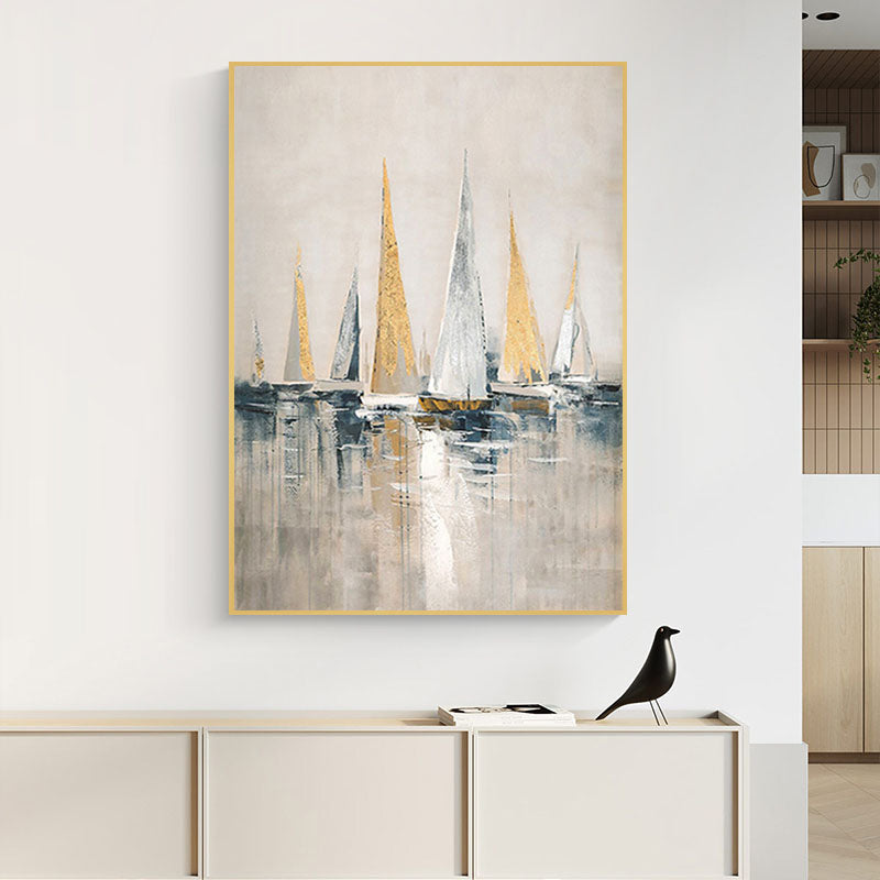 Sailing with Friends Painting