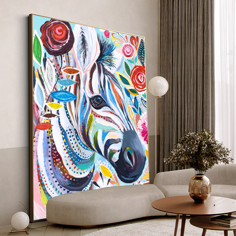 The Colored Zebra Painting