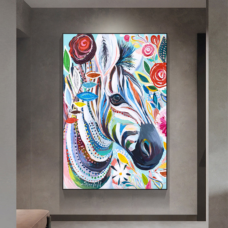 The Colored Zebra Painting