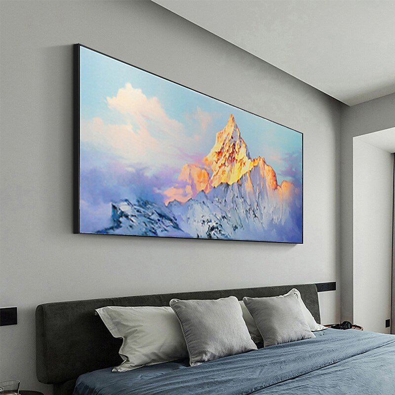 Golden Mountaintop Painting