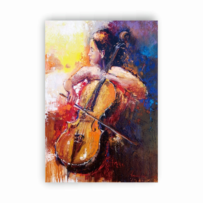 The Cellist Painting