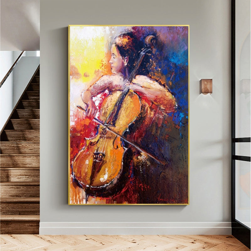 The Cellist Painting