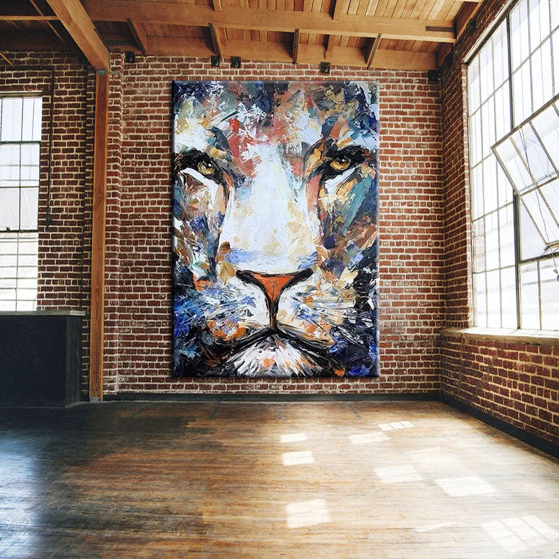 The Majestic Lion Painting