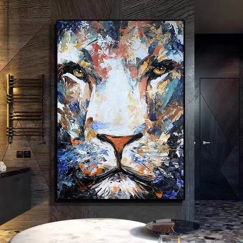 The Majestic Lion Painting