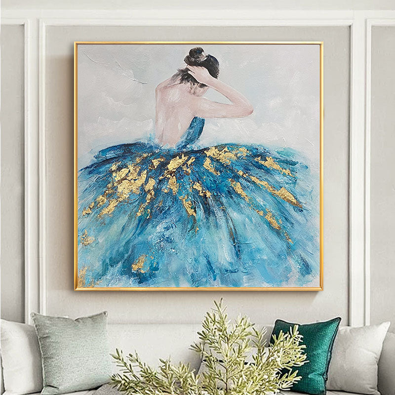 Ballerina in Blue Painting