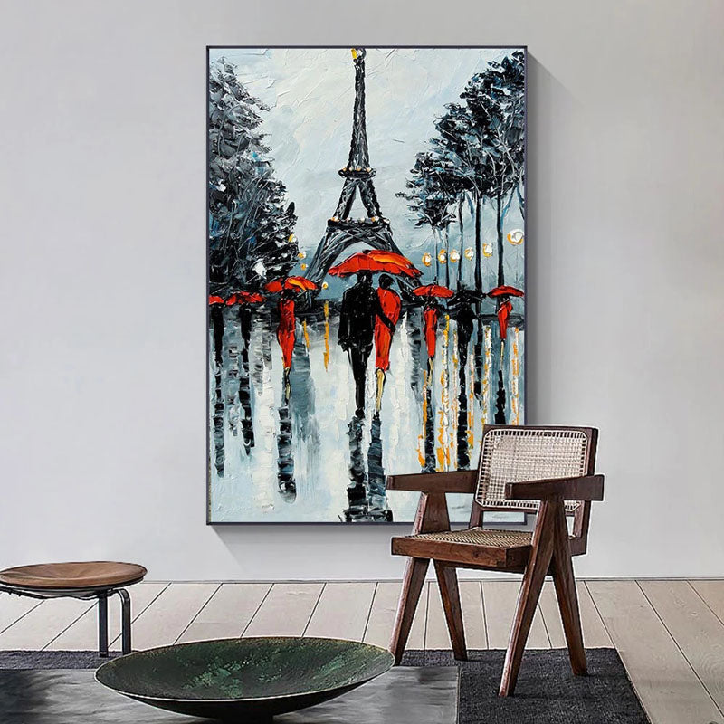 Rainy Paris Painting