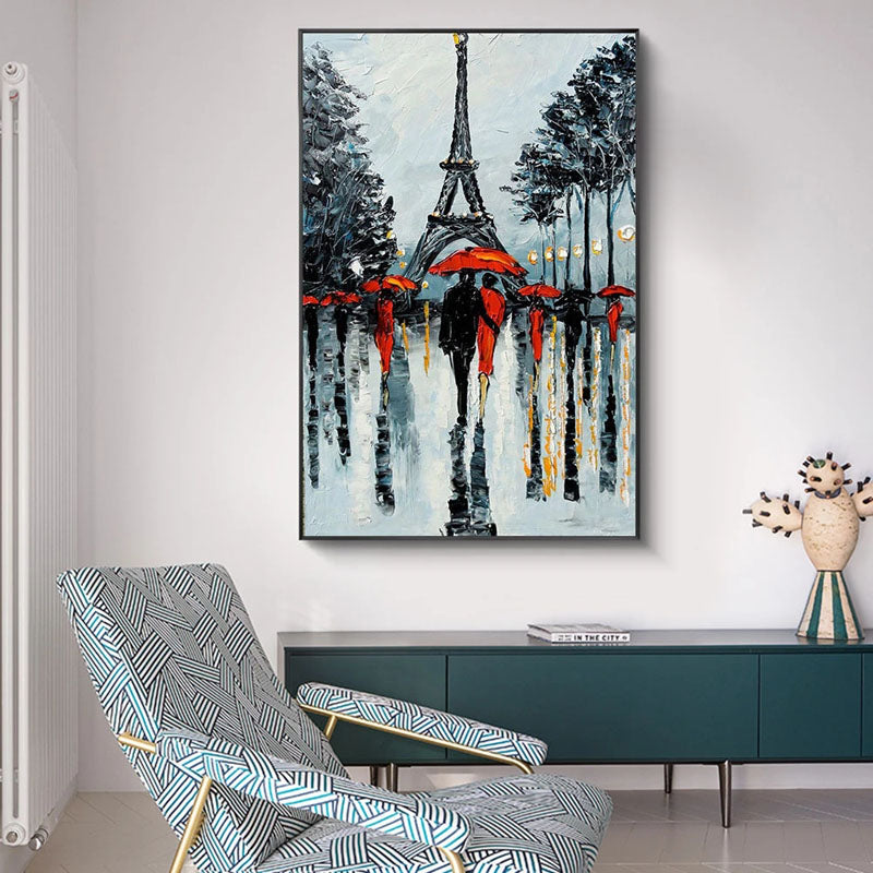 Rainy Paris Painting
