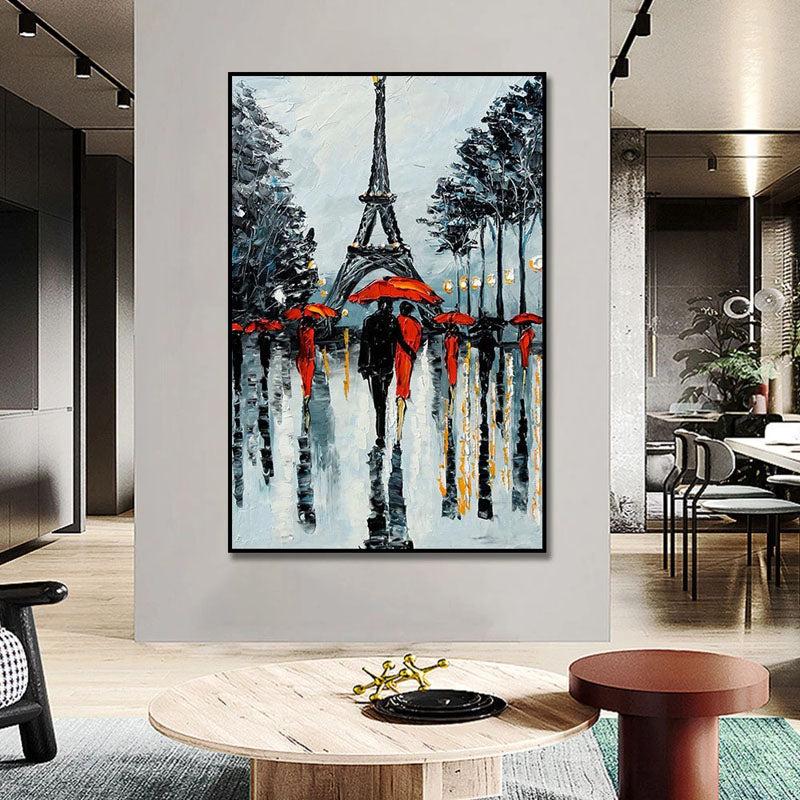 Rainy Paris Painting