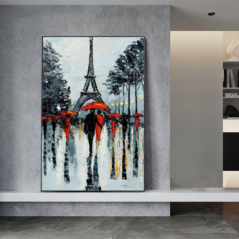 Rainy Paris Painting
