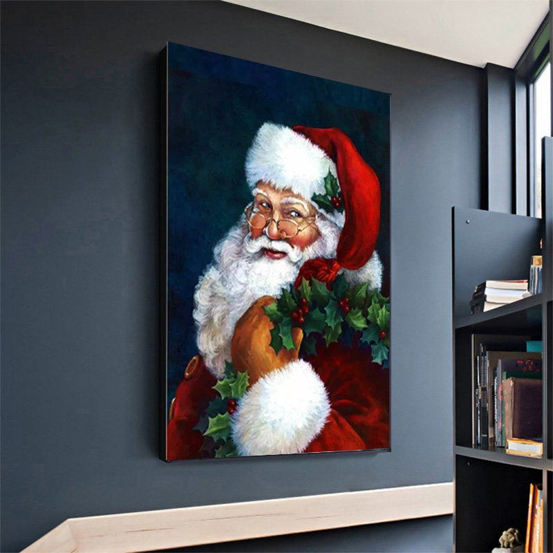 The Smiling Santa Painting