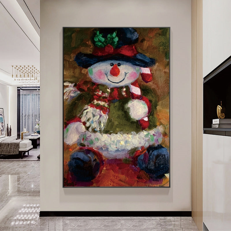 The Festive Snowman Painting