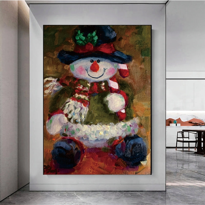 The Festive Snowman Painting