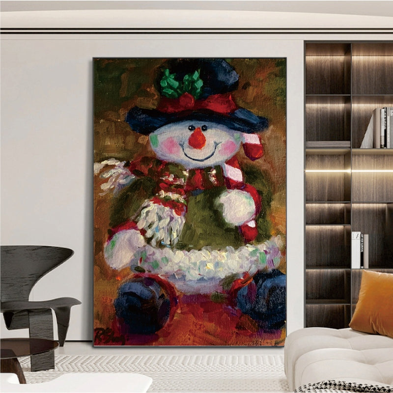 The Festive Snowman Painting