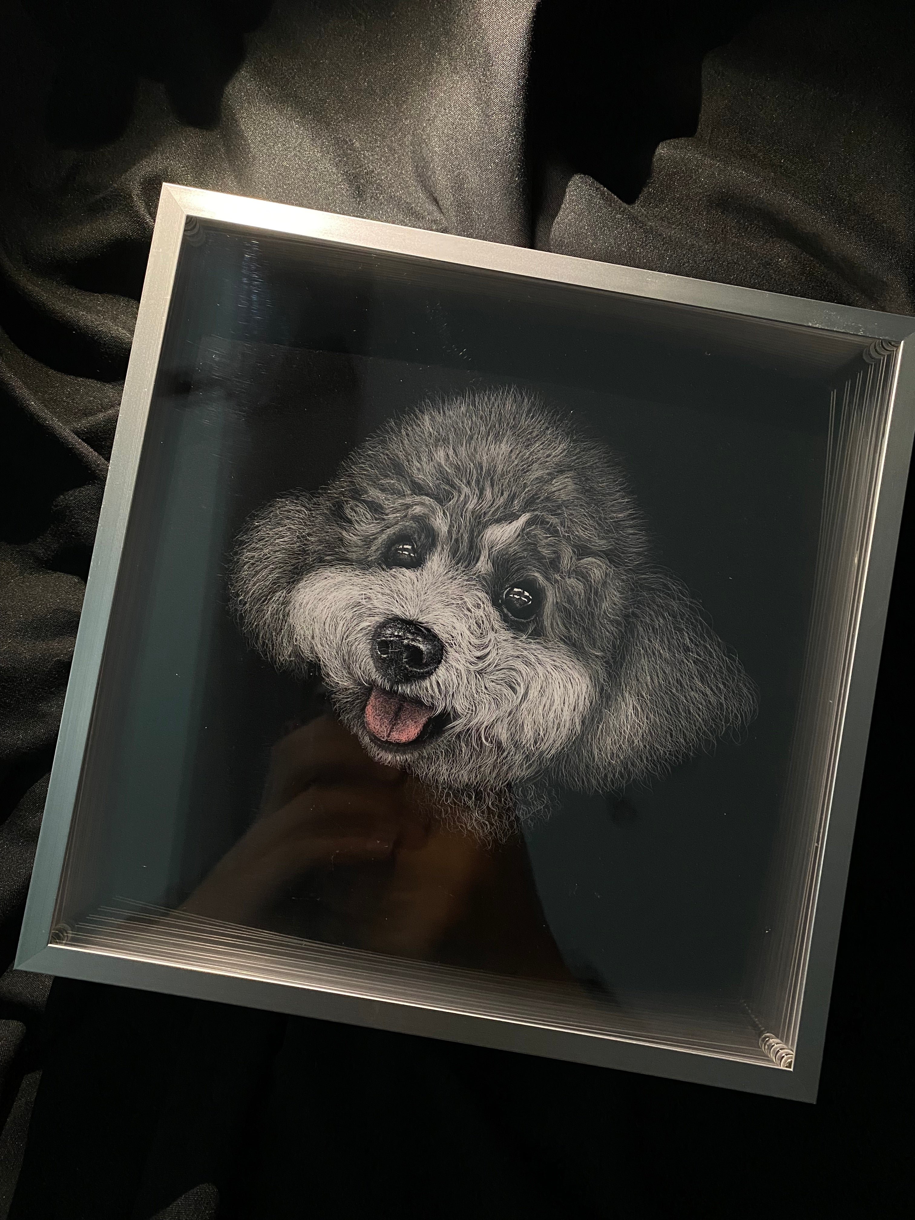 Custom 3D Pet Portrait - Handmade Layered Acrylic Art | Personalized Memorial Gift for Pet Lovers