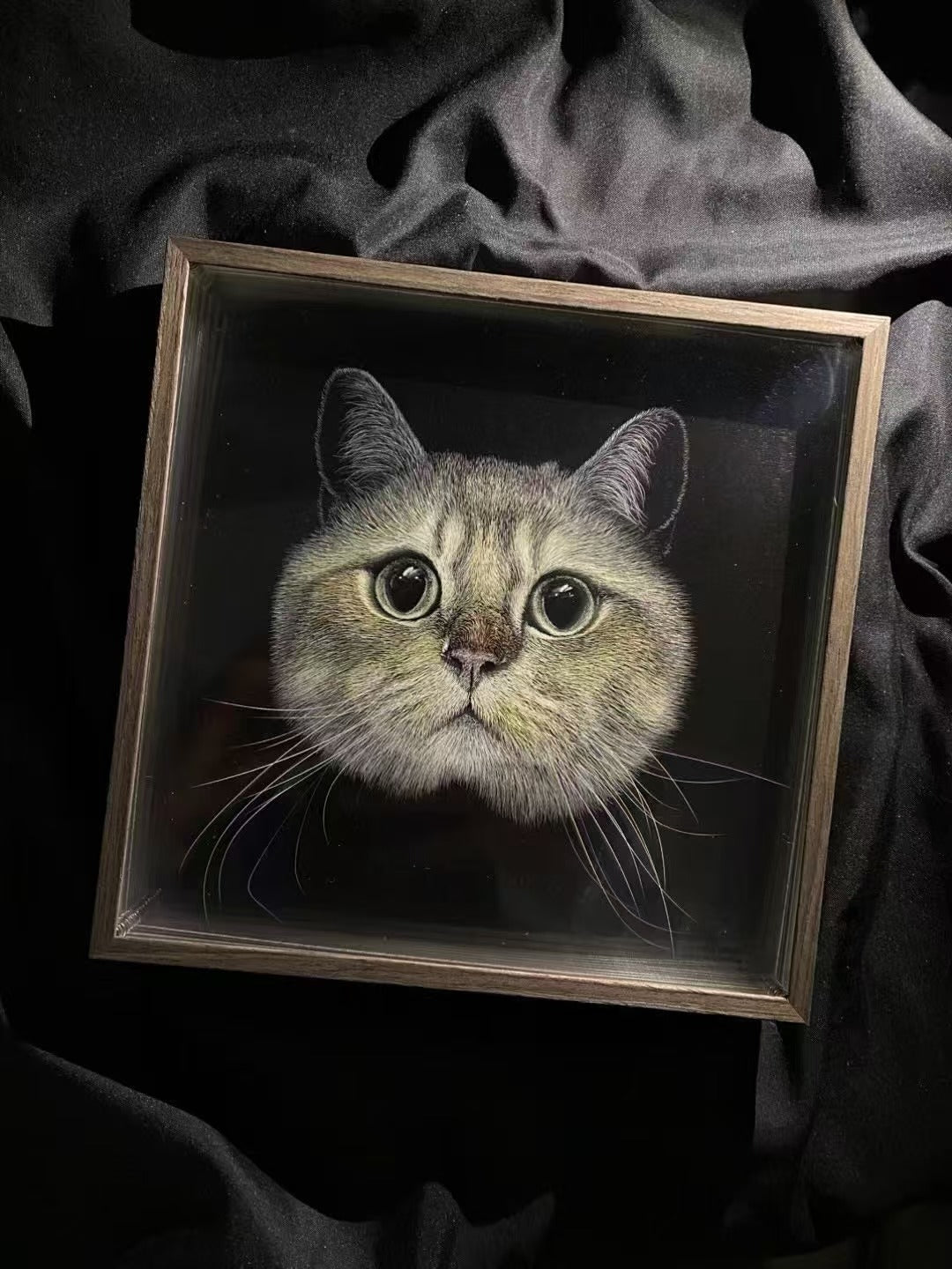 Custom 3D Pet Portrait - Handmade Layered Acrylic Art | Personalized Memorial Gift for Pet Lovers