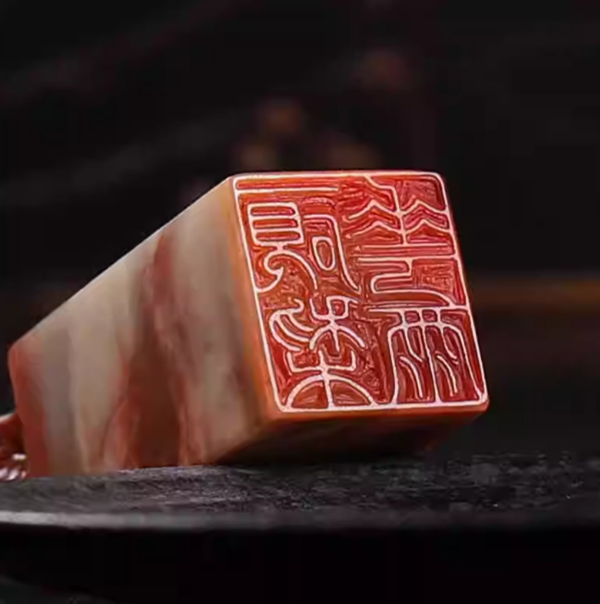 Custom Engraved Name or Words | Includes Ink & Ink Pad | Handmade Gift