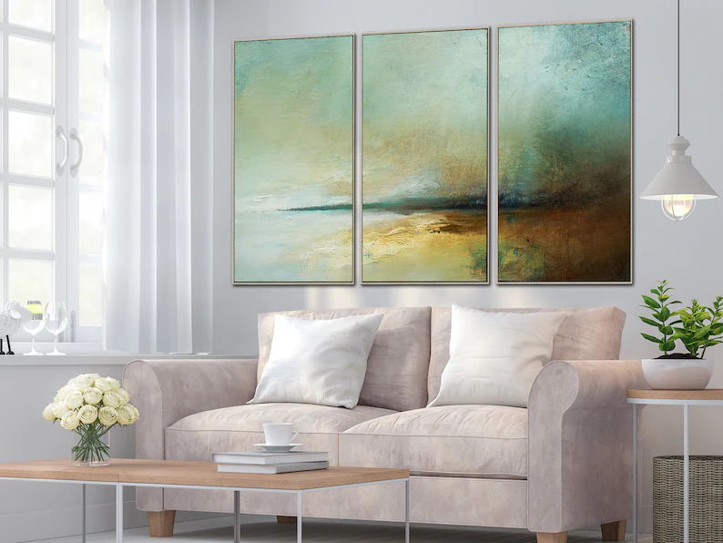 Beach at night Painting