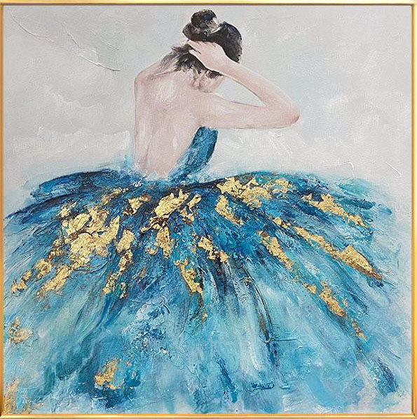 Ballerina in Blue Painting