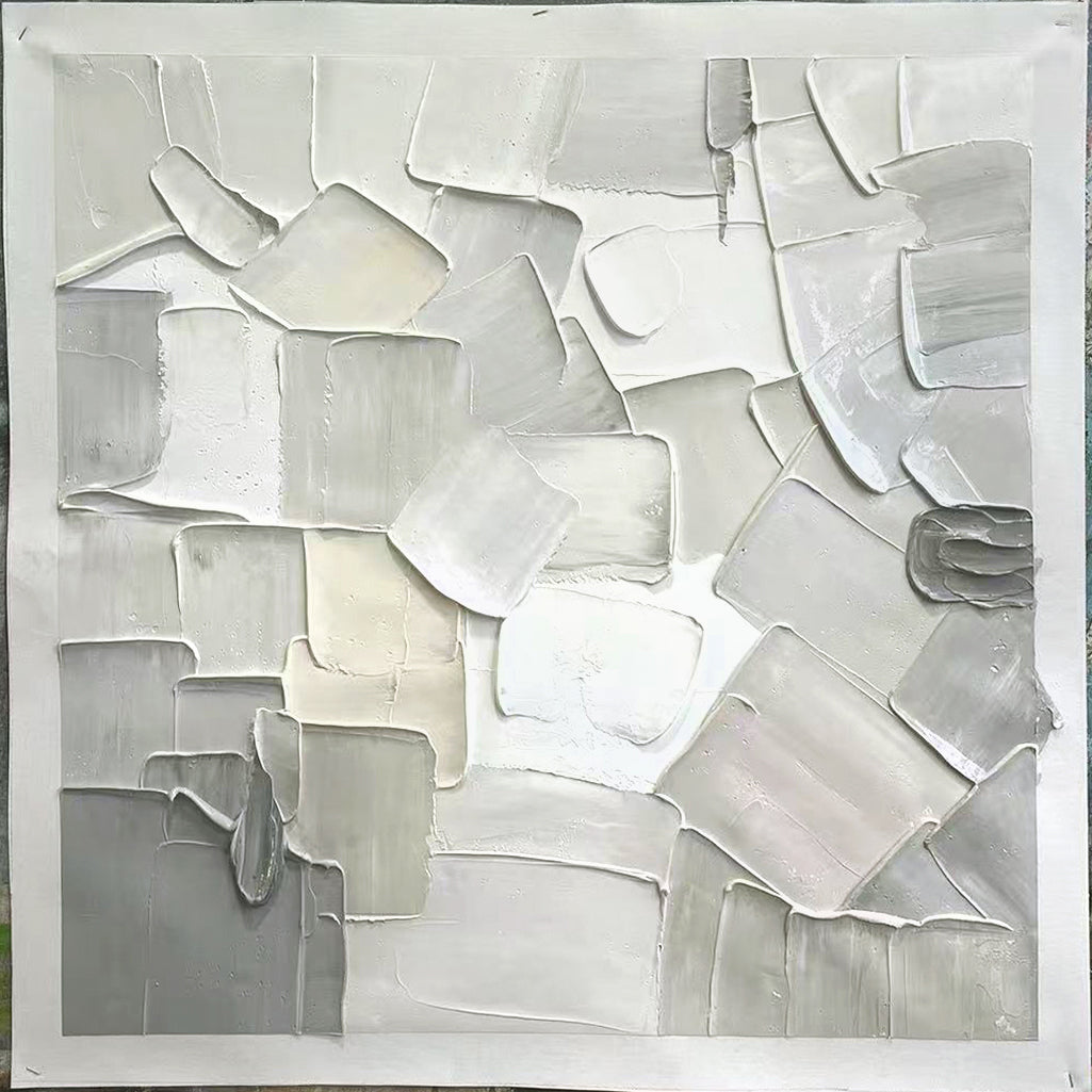 Patches of Snow Painting