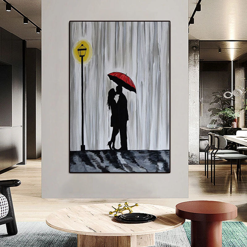 Romance in the Rain Painting