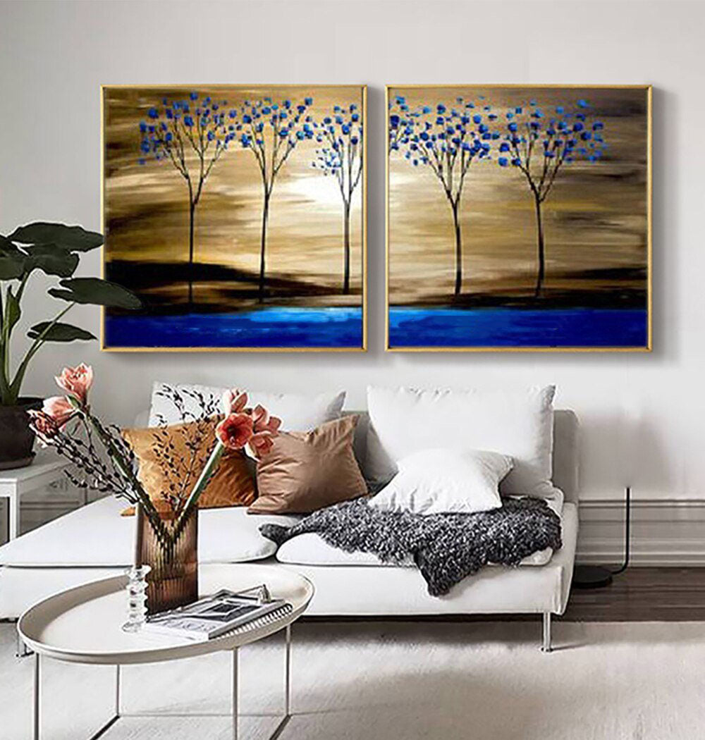 Blue Savanna Painting