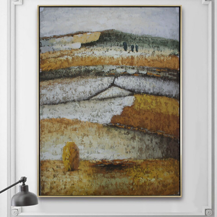 Distant Wheat Fields Painting