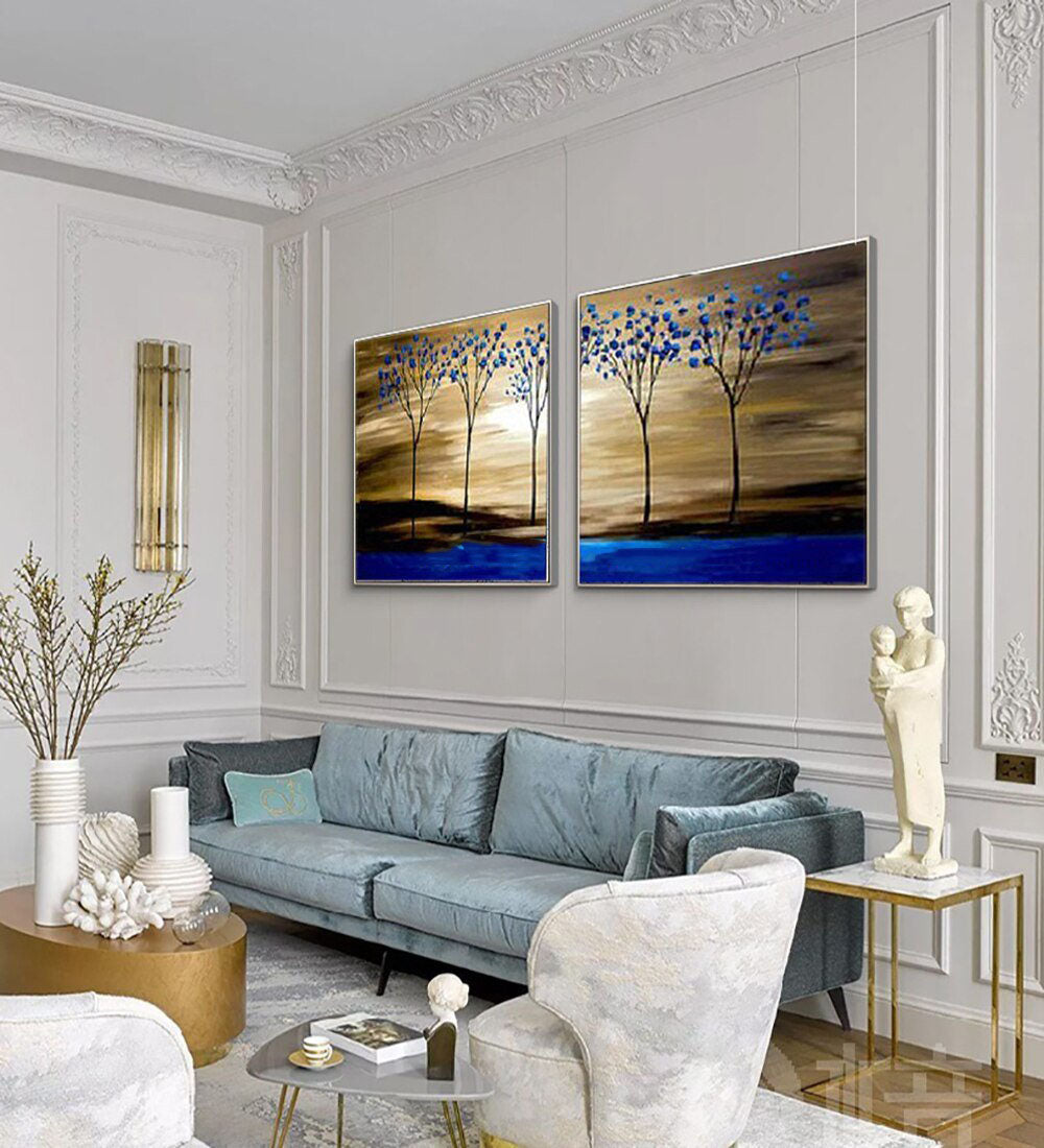 Blue Savanna Painting