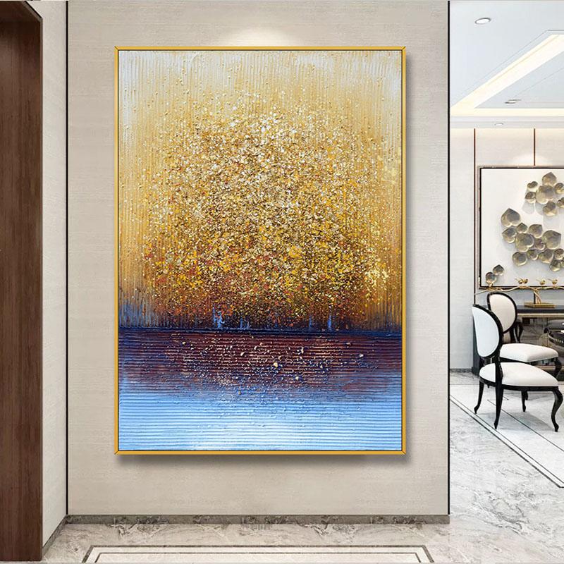 Golden Forest Painting