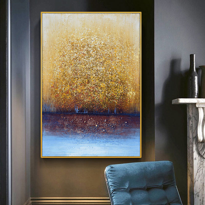 Golden Forest Painting