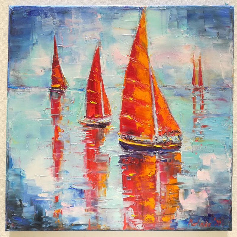 Red Sailing Boats