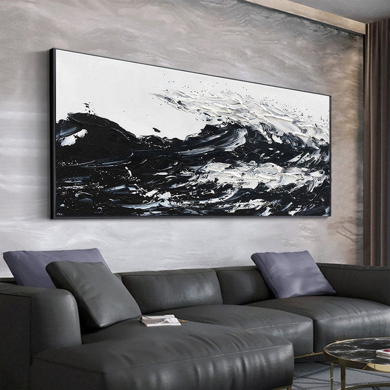 The Black Wave Painting