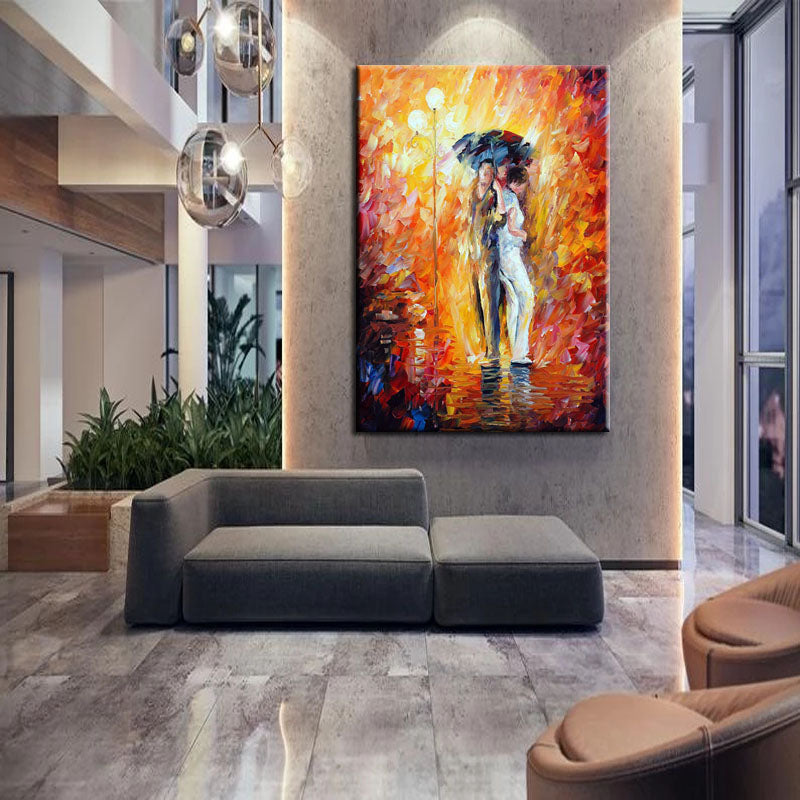 Colorful Rain Painting