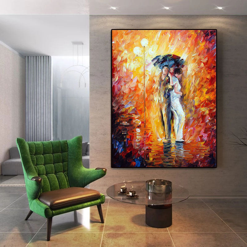 Colorful Rain Painting