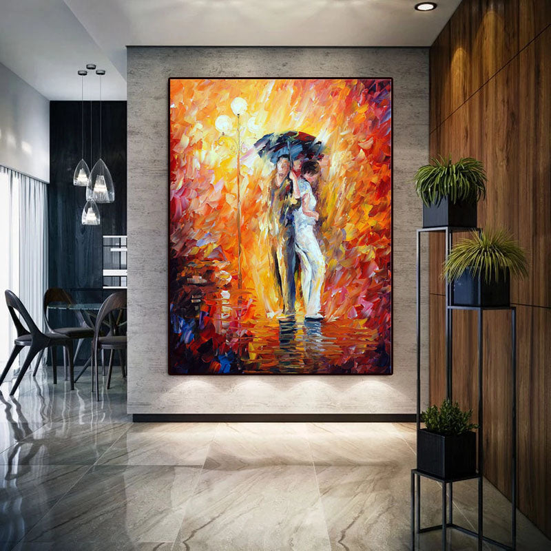 Colorful Rain Painting